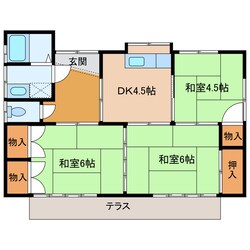 中津駅 徒歩30分 1階の物件間取画像